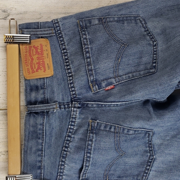 Levi's 550 relaxed denim blue jeans Size 10 slim - Picture 4 of 8
